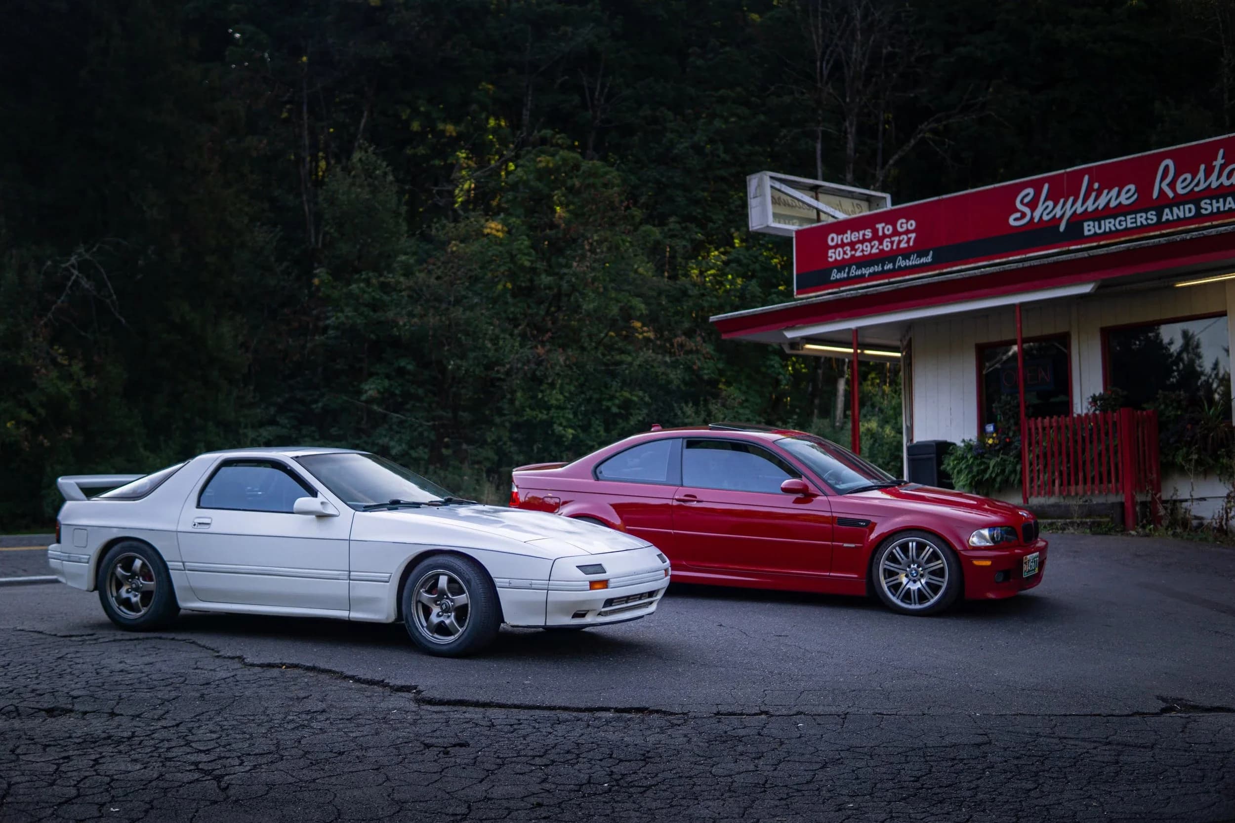 RX-7 and M3 at Skyline
